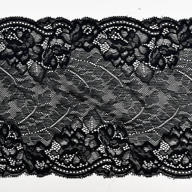 Elegant Mesh Elastic Lace Trim 22.5cm Spandex Lace Fabric Elastic Lace Women's Dress Underwear Bra 85146#