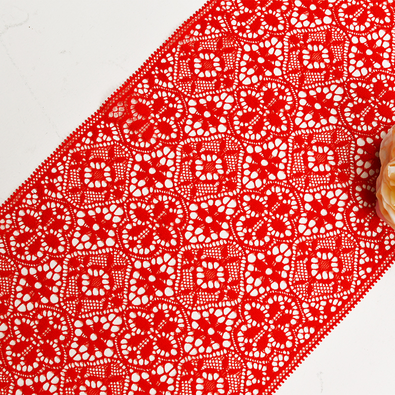 17.5cm Beautiful Lace Stretch Floral Lingerie Headband Elastic Diy Lace 6078#