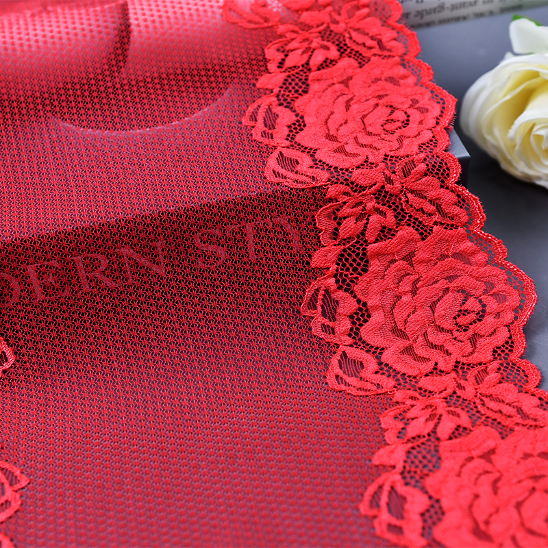 23cm Beautiful Lace Stretch Floral Lingerie Headband Elastic Diy Lace 59106#