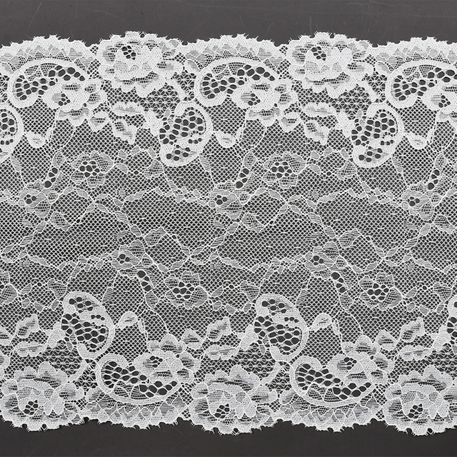 Elegant Mesh Elastic Lace Trim 20cm Spandex Lace Fabric Elastic Lace Women's Dress Underwear Bra TB164#