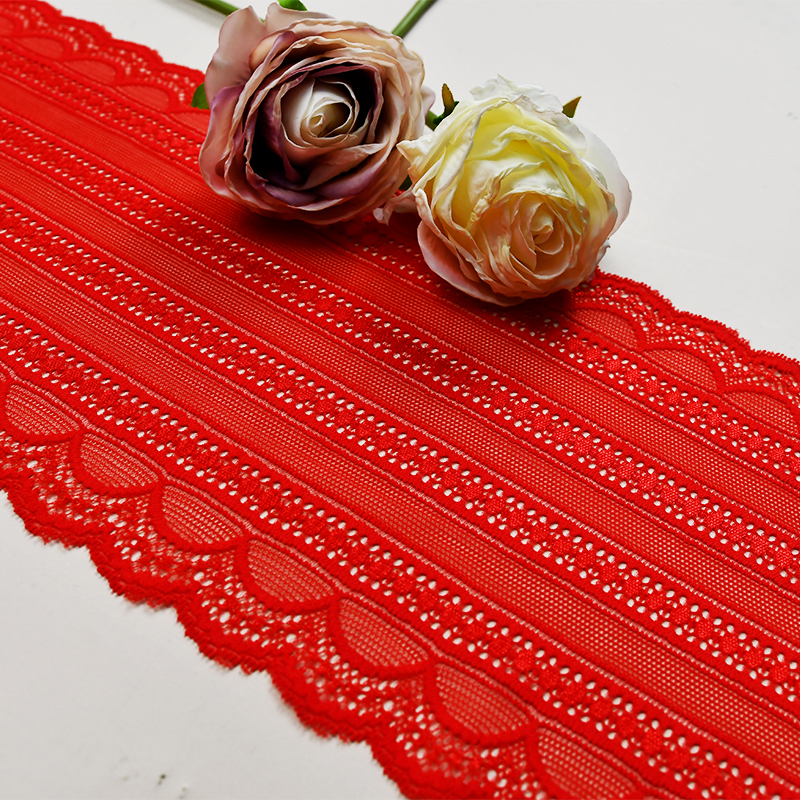 15.5cm Beautiful Lace Stretch Floral Lingerie Headband Elastic Diy Lace 6201#