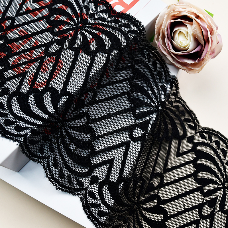 16cm Beautiful Lace Stretch Floral Lingerie Headband Elastic Diy Lace 6881#