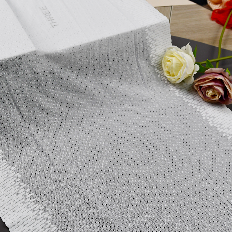 Professional Lace Manufacturer High Quality44cm Stretch White Floral Lace Trim for Women5963#