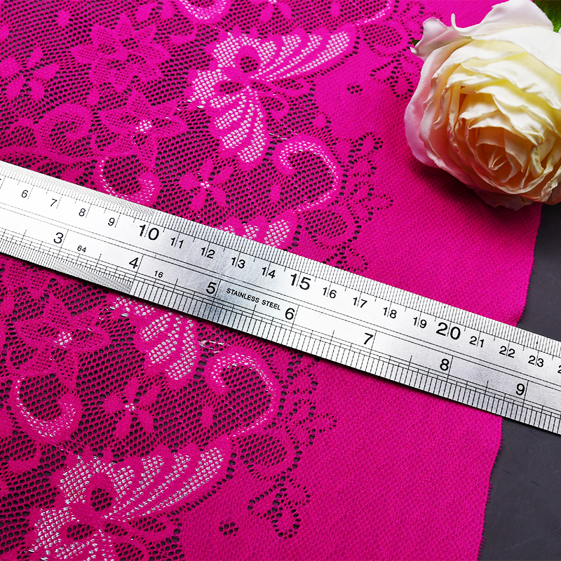 Ready Stock Lace High Quality 22.5cm Women's Elastic Floral Lace Trim 00542#