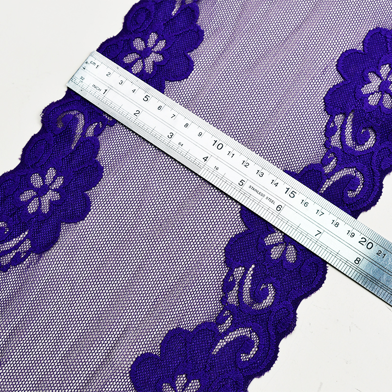 19cm Beautiful Lace Stretch Floral Lingerie Headband Elastic Diy Lace 18068#