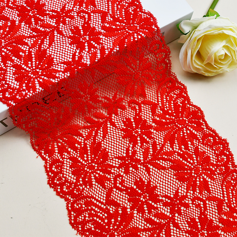 Ready Stock Lace High Quality 16cm Women's Elastic Floral Lace Trim 2425#