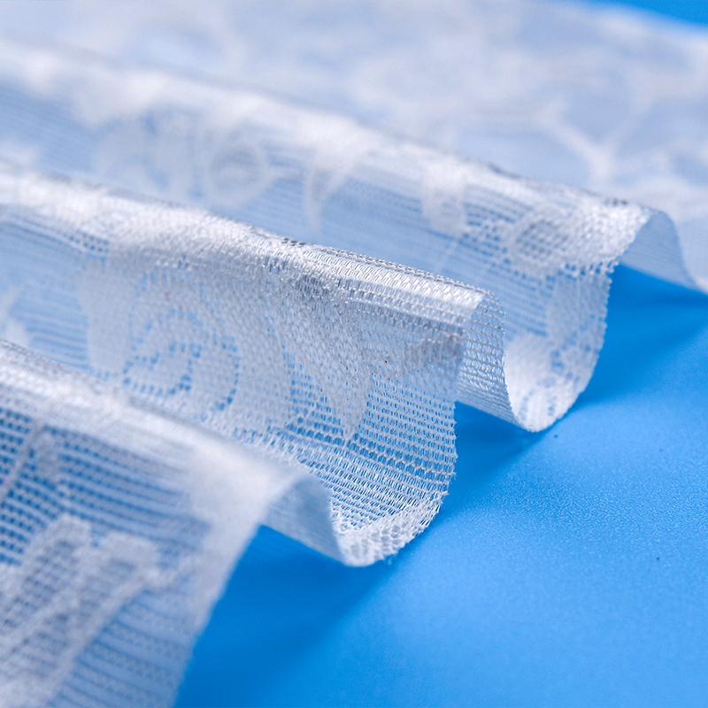 Wholesale two-color knitted elastic lace fabric women's dress 952#