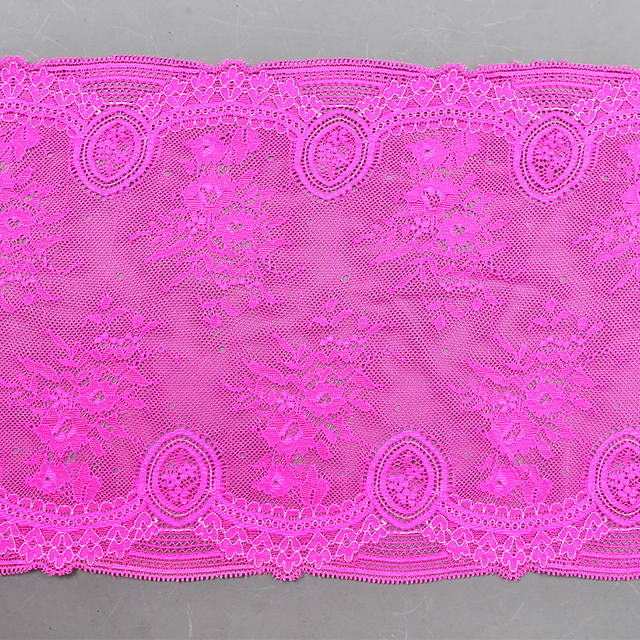 Professional Lace Manufacturer High Quality 21cm Stretch White Floral Lace Trim for Women 5201#