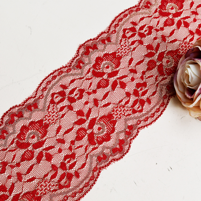 Nylon Elastic 10cm Floral Lace Decoration Wedding Decoration Clothing Lace 3706#