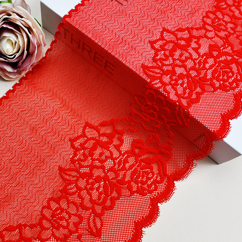 19cm Beautiful Lace Stretch Floral Lingerie Headband Elastic Diy Lace 8833#