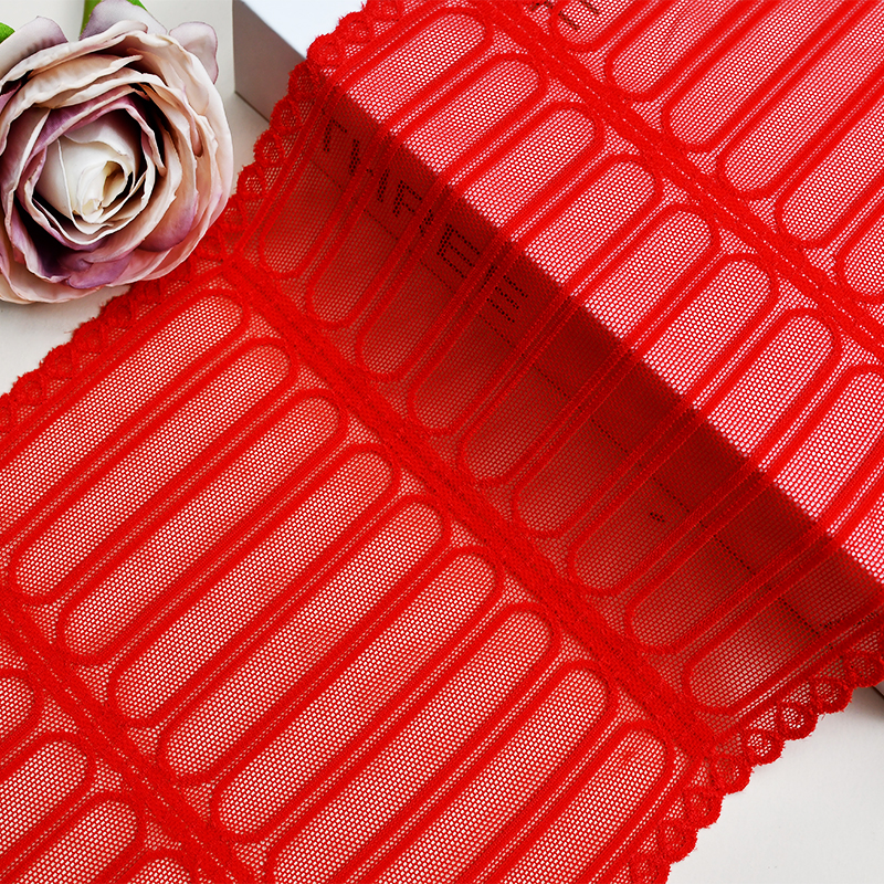 19cm Beautiful Lace Stretch Floral Lingerie Headband Elastic Diy Lace 6602#