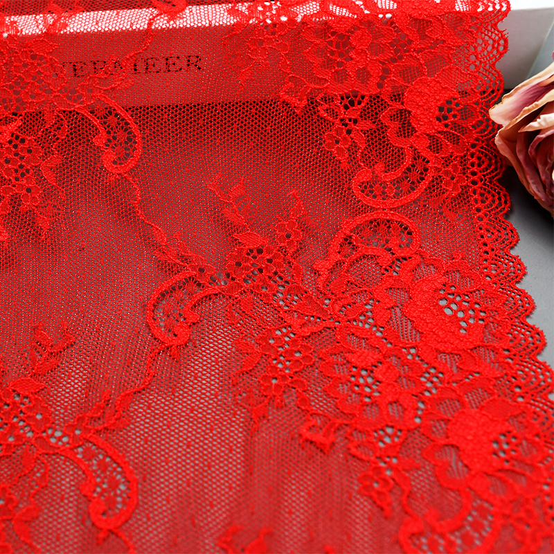 23.5cm Beautiful Lace Stretch Floral Lingerie Headband Elastic Diy Lace 9007#