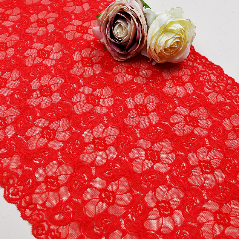 27cm Beautiful Lace Stretch Floral Lingerie Headband Elastic Diy Lace 17146#