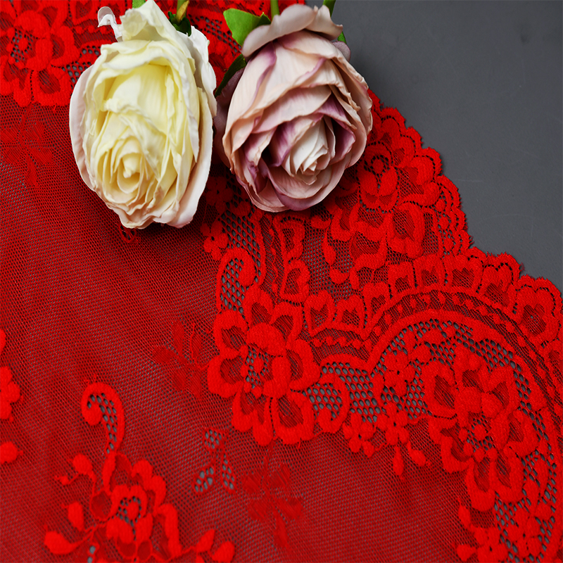 Professional Lace Manufacturer High Quality 59cm Stretch White Floral Lace Trim for Women 5333#