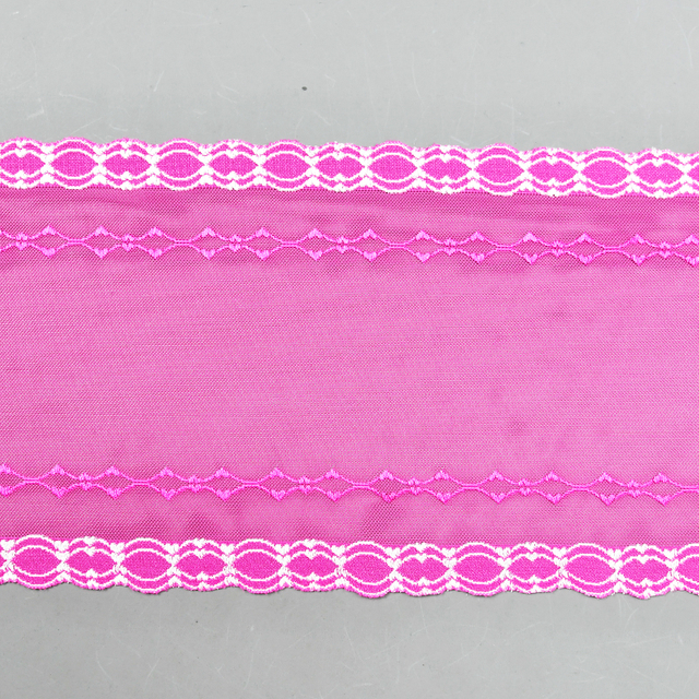 Ready Stock Lace High Quality 20cm Women's Elastic Floral Lace Trim 6084#