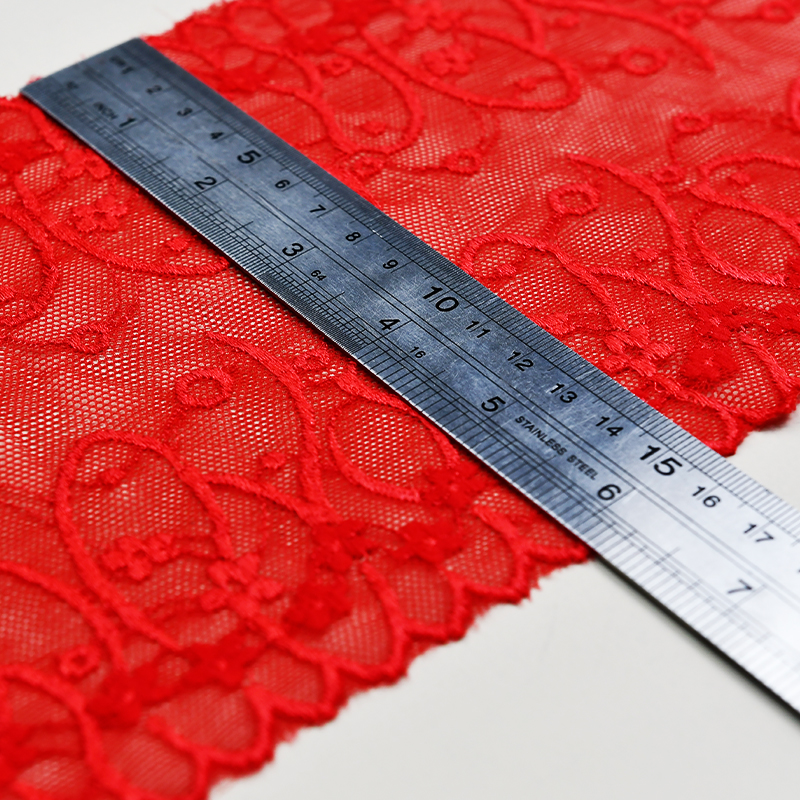 Elegant Mesh Elastic Lace Trim 16cm Spandex Lace Fabric Elastic Lace Women's Dress Underwear Bra 6138#
