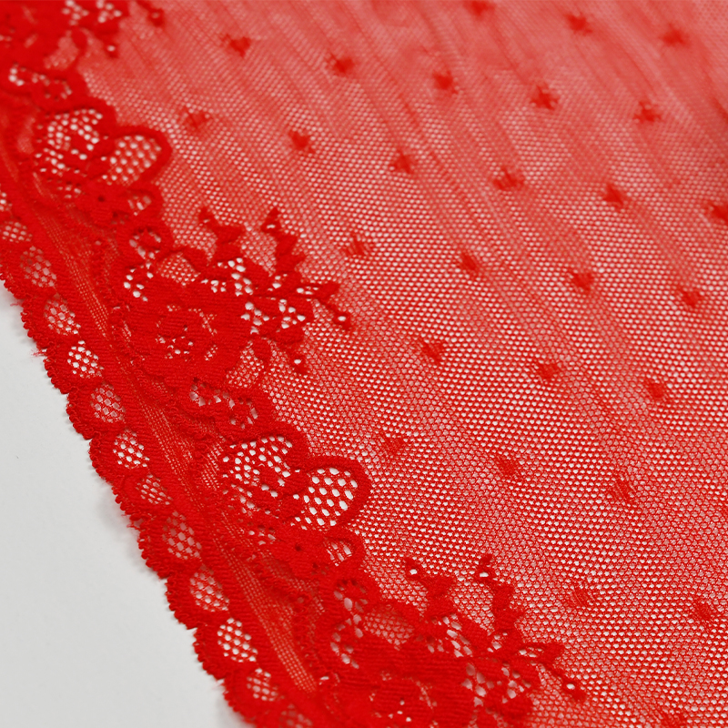 Professional Lace Manufacturer High Quality23.5cm Stretch White Floral Lace Trim for Women7027#