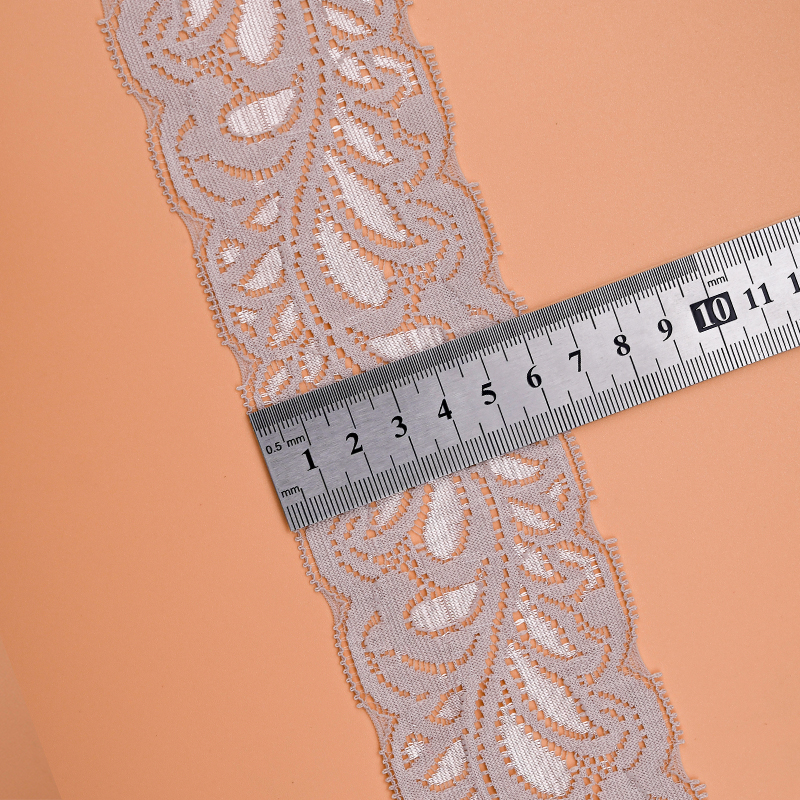 High Quality Stretch Nylon Lace Trim 6.5cm Nylon Lace Fabric Nylon Spandex Lace for Bra And Underwear Wedding Decoration 1016#