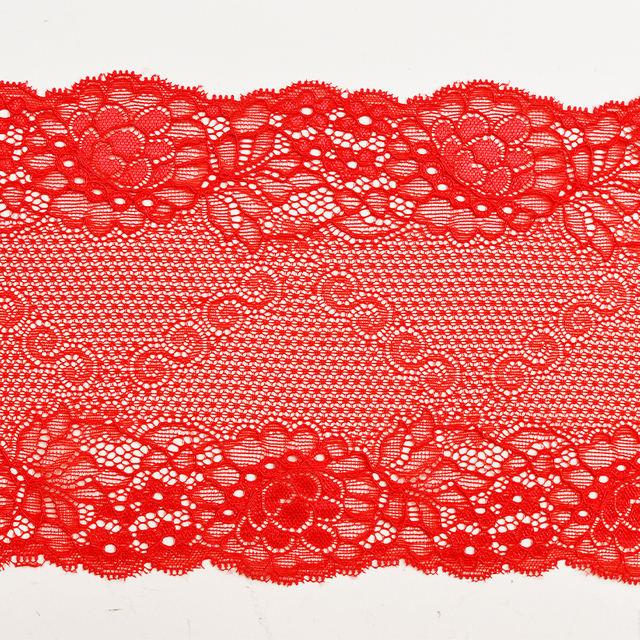 Elegant Mesh Elastic Lace Trim 14cm Spandex Lace Fabric Elastic Lace Women's Dress Underwear Bra B010#