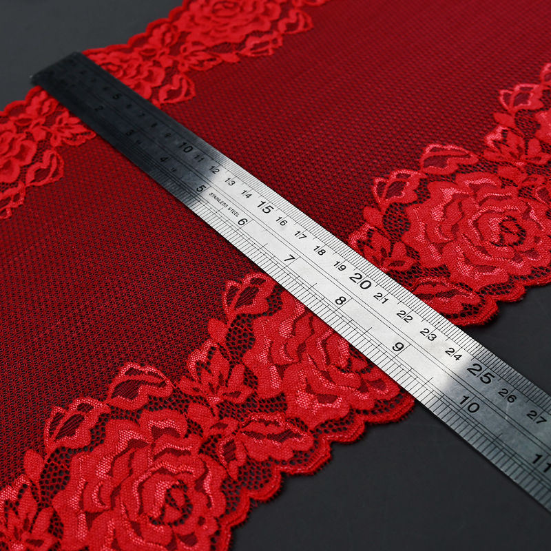 23cm Beautiful Lace Stretch Floral Lingerie Headband Elastic Diy Lace 59106#