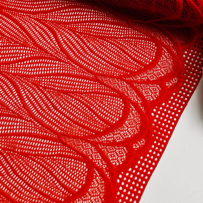 Elegant Mesh Elastic Lace Trim 24cm Spandex Lace Fabric Elastic Lace Women's Dress Underwear Bra 41151#