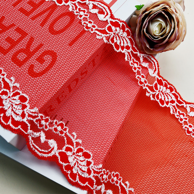 Professional Lace Manufacturer High Quality18cm Stretch White Floral Lace Trim for Women 206100#