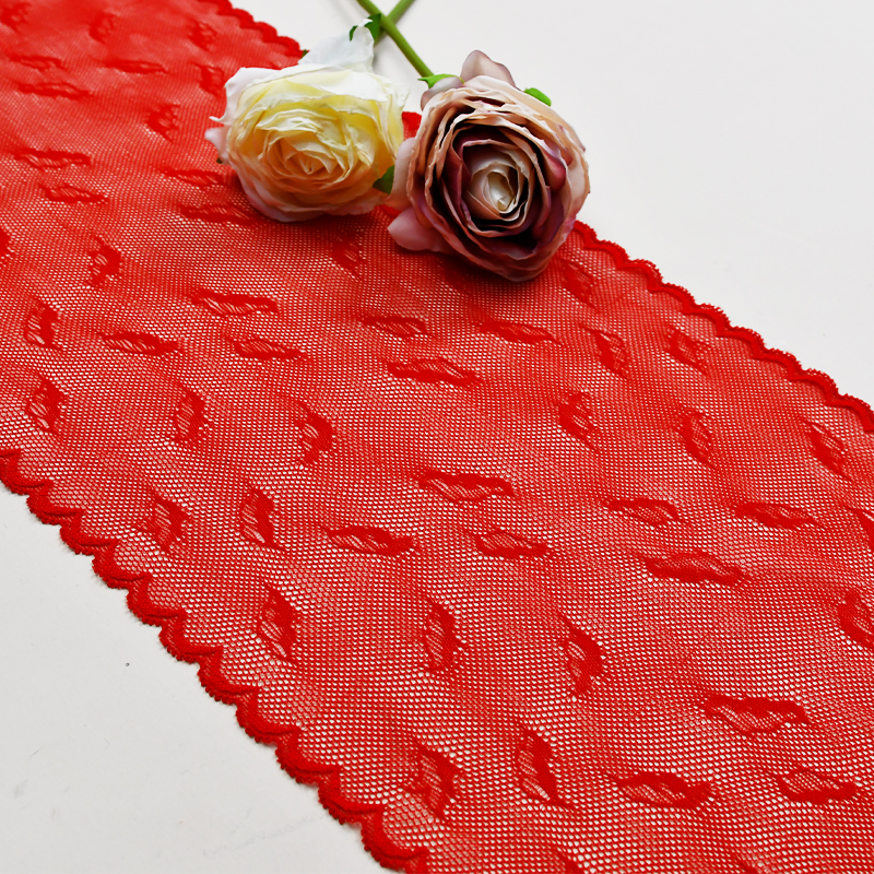 manufacturers supply 22.5cm wide warp knitted white lace underwear clothing accessories DIY wedding dress stretch lace 65100#