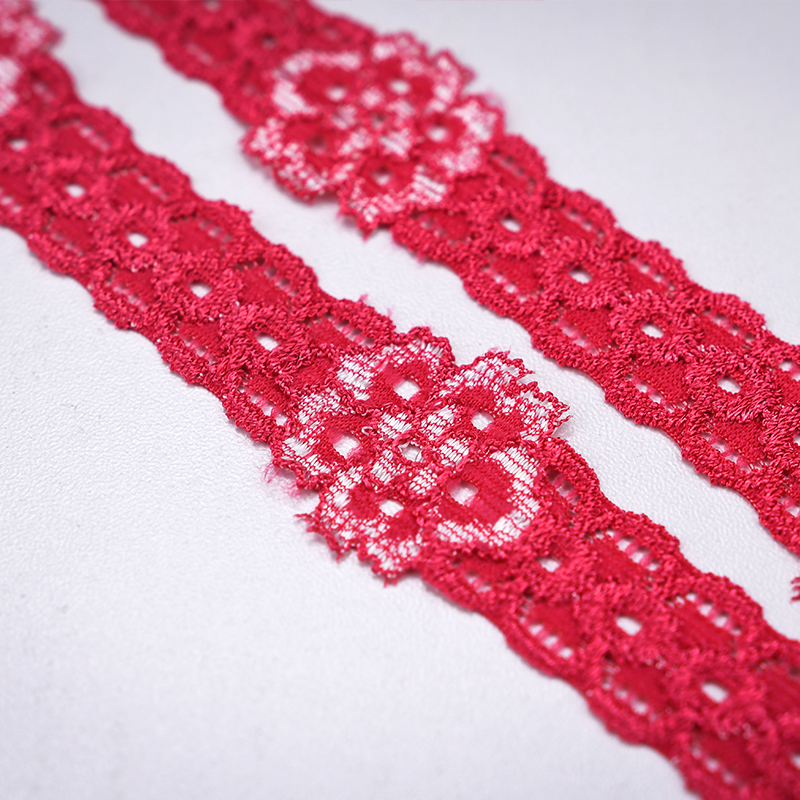 High Quality Stretch Nylon Lace Trim 3.5cm Nylon Lace Fabric Nylon Spandex Lace for Bra And Underwear Wedding Decoration 05084#