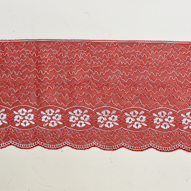 Professional Lace Manufacturer High Quality 15.5cm Stretch White Floral Lace Trim for Women 02187#