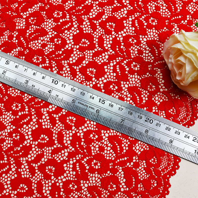 24cm Beautiful Lace Stretch Floral Lingerie Headband Elastic Diy Lace 65377#
