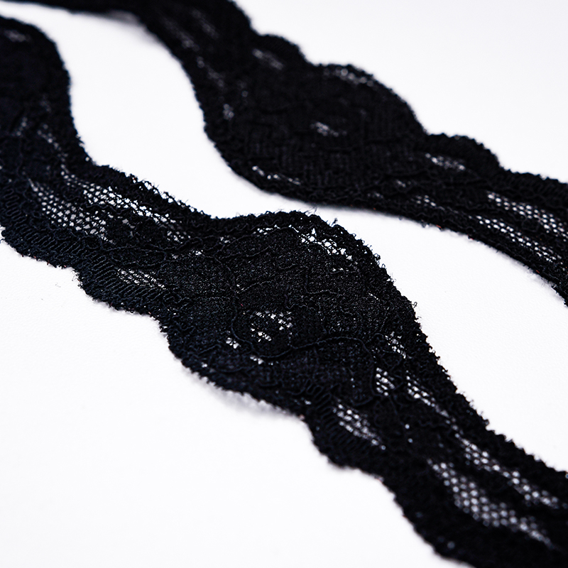 High Quality Stretch Nylon Lace Trim 4cm Nylon Lace Fabric Nylon Spandex Lace for Bra And Underwear Wedding Decoration 1406-1#