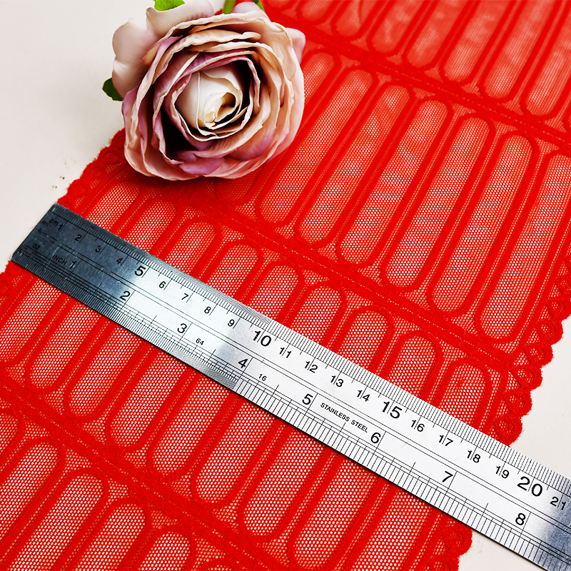 19cm Beautiful Lace Stretch Floral Lingerie Headband Elastic Diy Lace 6602#