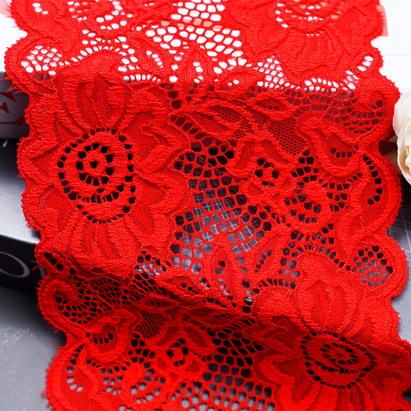 13cm Beautiful Lace Stretch Floral Lingerie Headband Elastic Diy Lace 9855#