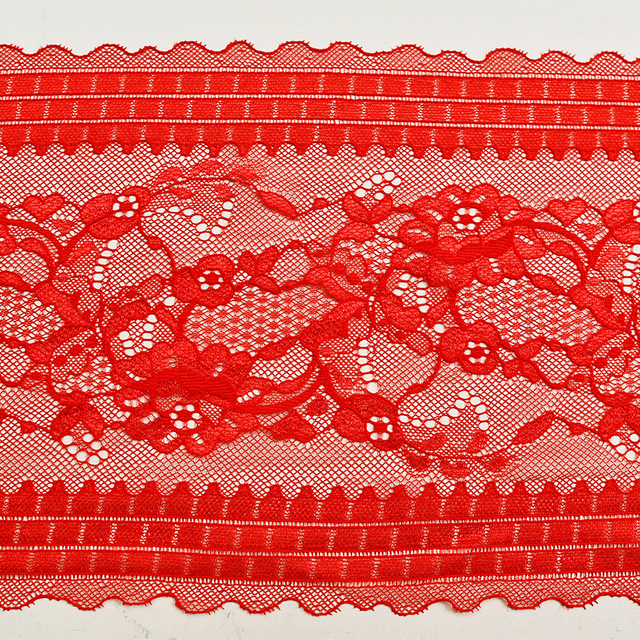 21.5cm Beautiful Lace Stretch Floral Lingerie Headband Elastic Diy Lace 12399#