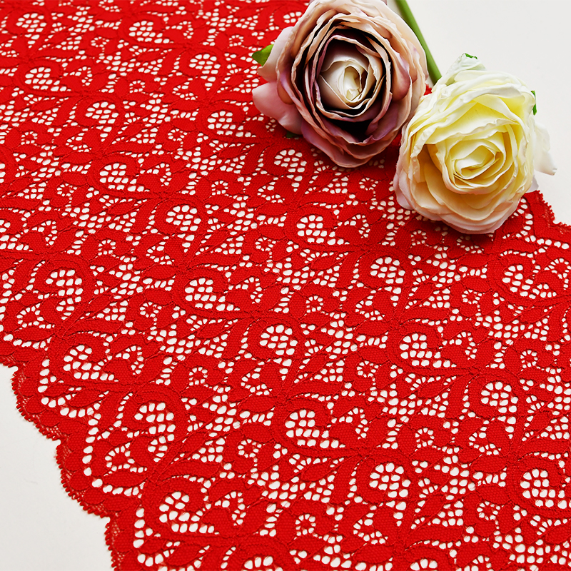 23cm Beautiful Lace Stretch Floral Lingerie Headband Elastic Diy Lace 41014#