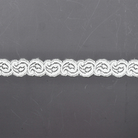 High Quality Stretch Nylon Lace Trim 2.5cm Nylon Lace Fabric Nylon Spandex Lace for Bra And Underwear Wedding Decoration 00741#