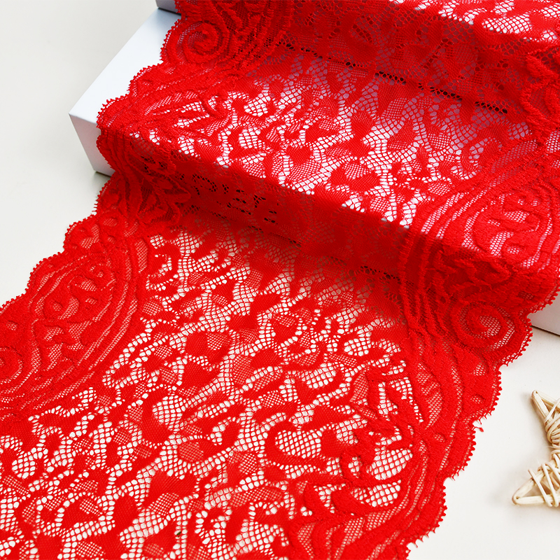 Ready Stock Lace High Quality 19cm Women's Elastic Floral Lace Trim 5362#