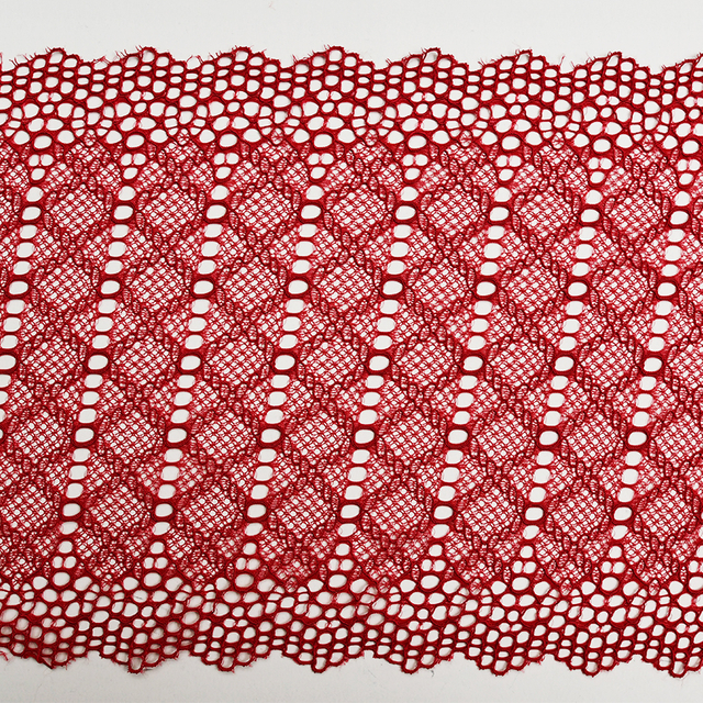 Elegant Mesh Elastic Lace Trim 22cm Spandex Lace Fabric Elastic Lace Women's Dress Underwear Bra 5832-24#