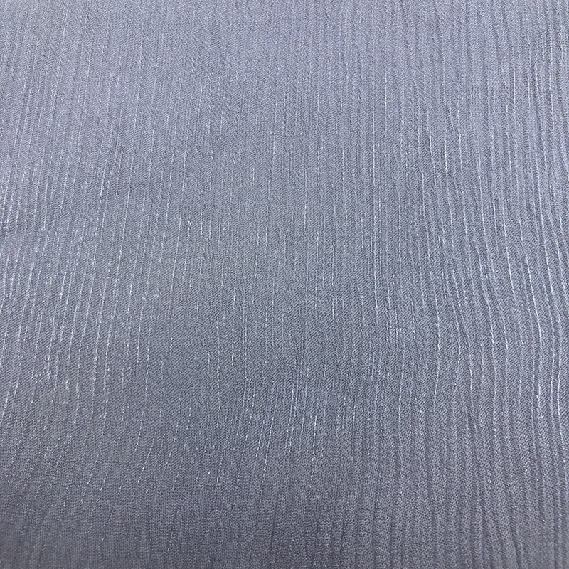 High Quality Woven 80%Rayon 20%Nylon Chiffon Crinkle Wrinkle Crepe Chiffon Fabric for Dress