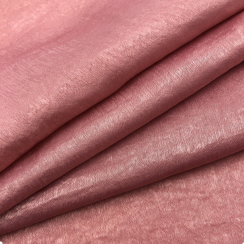 100% Polyester Woven Shinny Satin Chiffon Fabric for Women Dress 