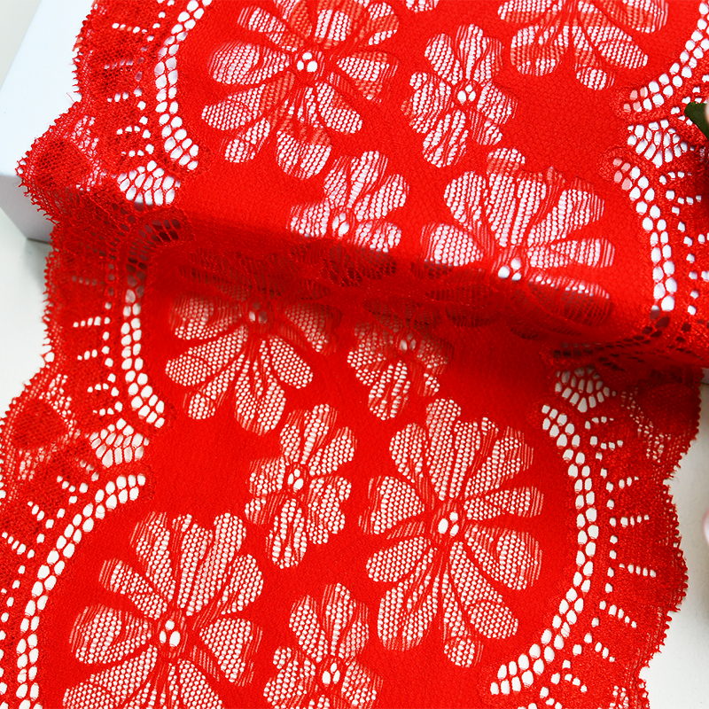 19cm Beautiful Lace Stretch Floral Lingerie Headband Elastic Diy Lace 4552#