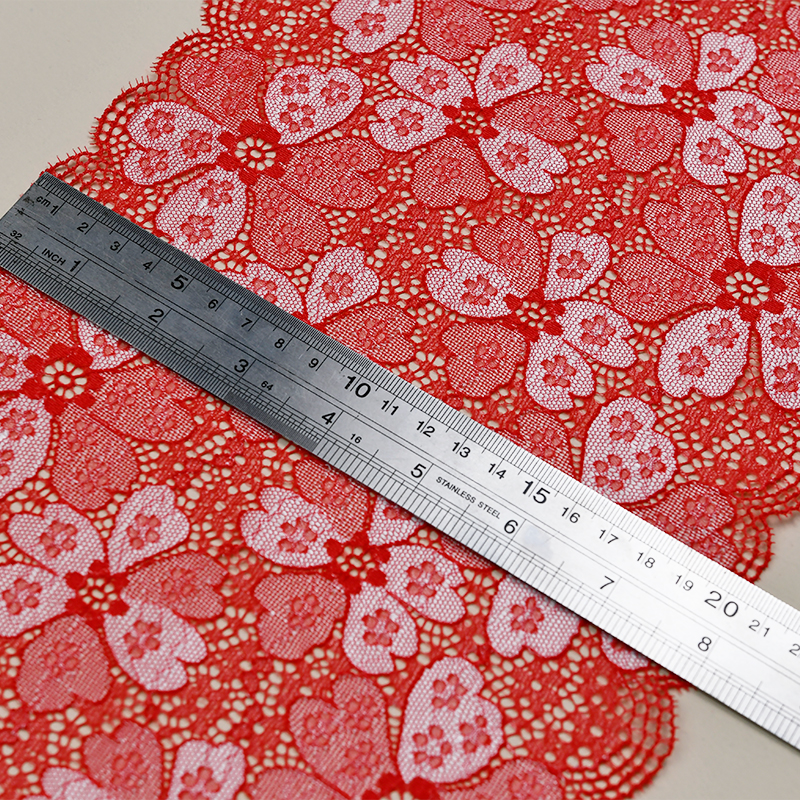 Ready Stock Lace High Quality 18cm Women's Elastic Floral Lace Trim 08025#
