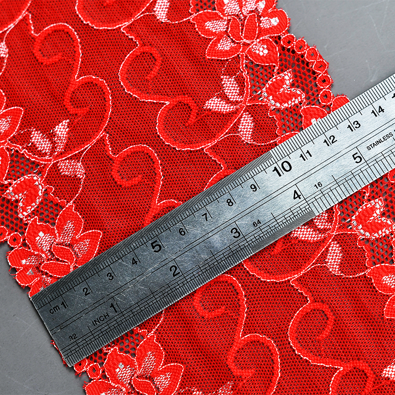 Ready Stock Lace High Quality 16cm Women's Elastic Floral Lace Trim 5357#