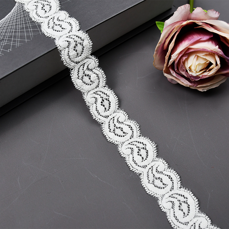 2.5CM Skirt Lace Women'S Small Hem Underwear Accessories Nylon Elastic Lace 00741#