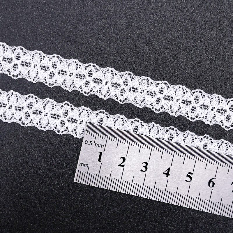 High Quality Stretch Nylon Lace Trim 1.5cm Nylon Lace Fabric Nylon Spandex Lace for Bra And Underwear Wedding Decoration 116550#
