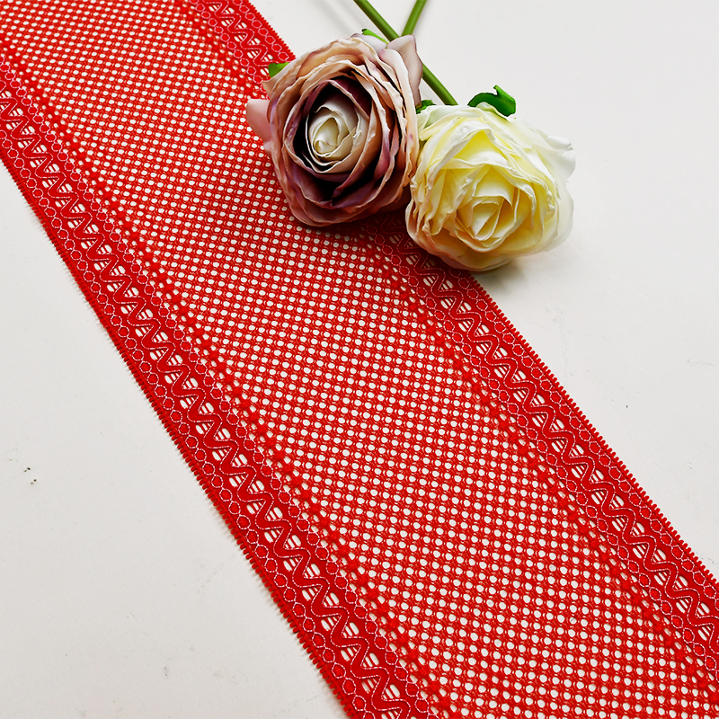 Ready Stock Lace High Quality 13cm Women's Elastic Floral Lace Trim 1299A#