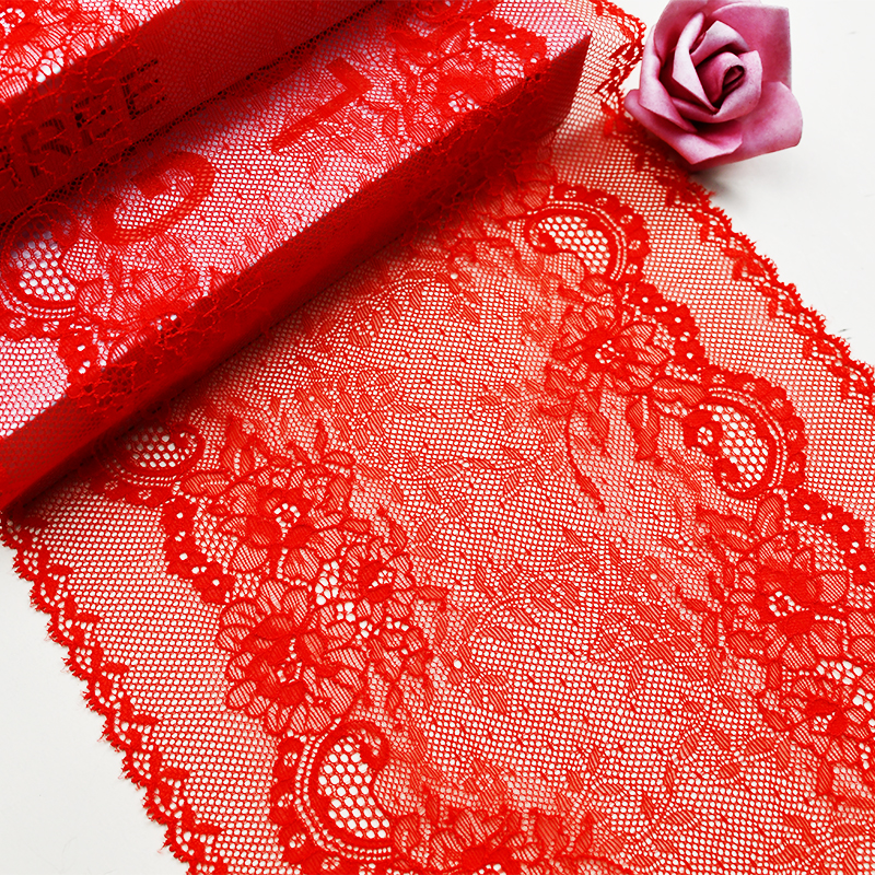 23.5cm Beautiful Lace Stretch Floral Lingerie Headband Elastic Diy Lace 9040#