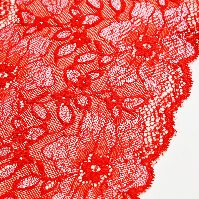 Ready Stock Lace High Quality 18cm Women's Elastic Floral Lace Trim 6815#