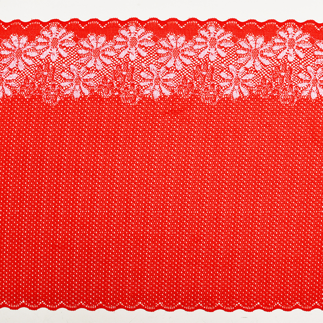 Ready Stock Lace High Quality 30cm Women's Elastic Floral Lace Trim 8091#