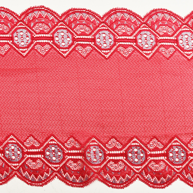 Ready Stock Lace High Quality 19cm Women's Elastic Floral Lace Trim 7333#